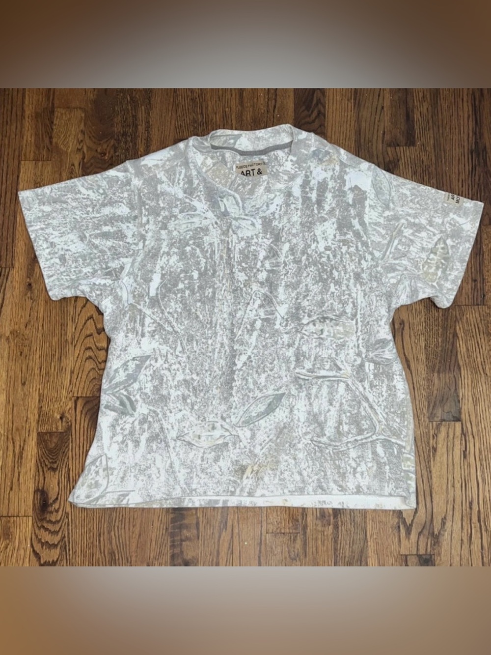 Mens camo fleece shirt